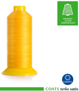 Coats Thread Range: Coats Terko Satin Poly-Cotton Tkt20 Tex150 - Heavy