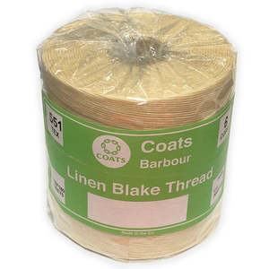 Coats Thread Range: Coats Barbour Linen Blake Lacing Waxed Flax Thread 18/6ply 500g Cones