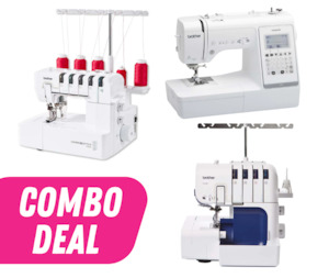 Brother Sewing Machine, Overlocker & Coverstitch Combo Deal
