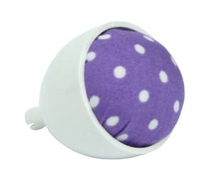 New Accessories: Janome Machine Pin Cushion - Purple with White Dots