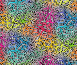 Te Koripi Wae O Maui 100% Cotton Fabric - 10cm Increments