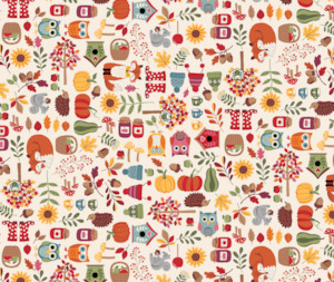 Autumn Days 100% Cotton Fabric - 10cm Increments