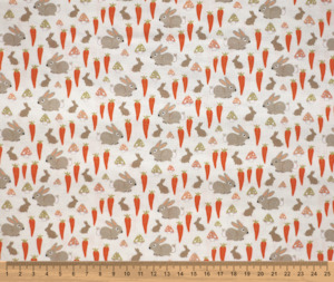 Into The Woods: Woodland Creatures 100% Cotton Fabric - 10cm Increments