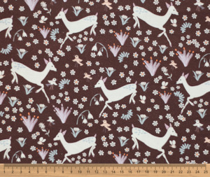 Woodland Creatures 100% Cotton Fabric - 10cm Increments