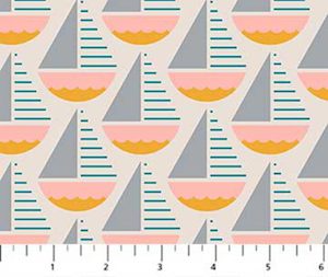 By The Seaside: Figo - Sunkissed 100% Cotton Fabric - 1/2 Metre