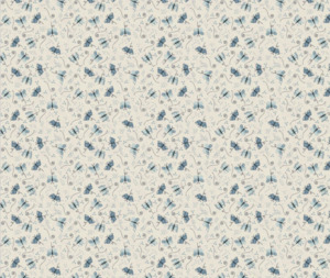 In The Garden: Something Borrowed, Something Blue 100% Cotton Fabric - 10cm Increments