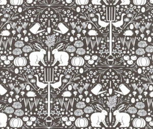 Midnight in the Garden 100% Cotton Fabric - 10cm Increments