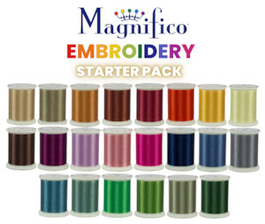 Embroidery Thread: Superior Threads - Magnifico Thread Pack 500yd - 22 Colours