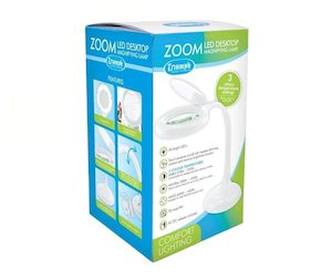 Lamps And Lighting: Triumph LED Zoom Desktop Magnifying Light – Gooseneck