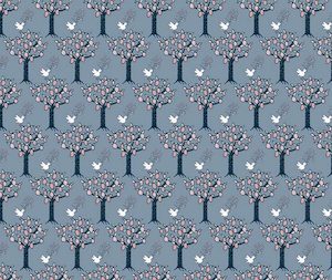 Afternoon In The Park 100% Cotton Fabric - 1/2 Metre