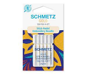 Essential Accessories: Schmetz GOLD Embroidery Domestic Needle 75/11