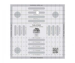 Creative Grids Turbo 4-Patch Template Quilt Ruler