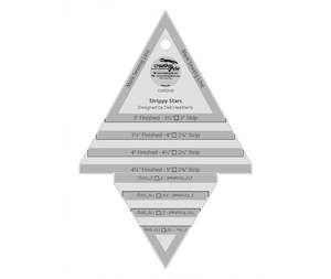 Creative Grids Strippy Stars Tool 5" x 7-1/2" Quilt Ruler