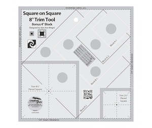 Creative Grids Rulers: Creative Grids Square On Square Trim Tool - 4" Or 8" Finished
