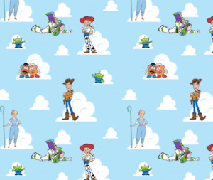 Toy Story 100% Cotton Fabric - 10cm Increments