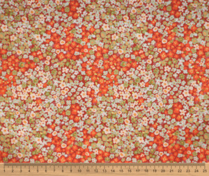 Autumn Garden 100% Cotton Fabric - 10cm Increments