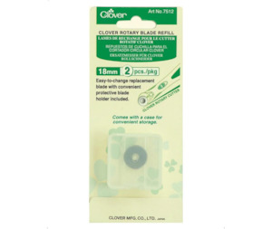 Clover Sewing Accessories: Clover Rotary Cutter Blades, 18mm 2pcs