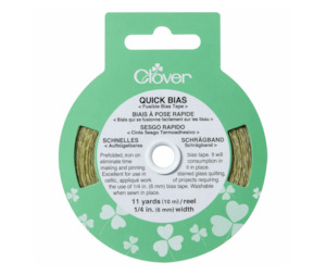 Clover Fusible Bias 6mm x 10m - Gold
