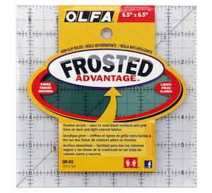 Olfa: OLFA® 6-1/2" Square Frosted Acrylic Quilting Ruler
