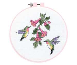 Hand Embroidery: Dimensions Embroidery Kit - Hummingbird Duo