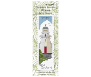 Hand Embroidery: Cross Stitch Book Mark Kit - Akaroa