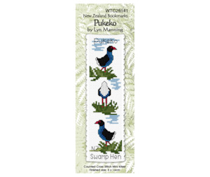 Hand Embroidery: Cross Stitch Book Mark Kit - Pukeko