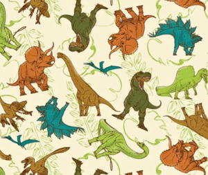 Childrens Deisgns: Natural History Museum 100% Cotton Fabric - 10cm Increments
