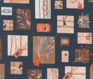 Perfect Presents Midnight - 0.1m 100% Cotton Fabric