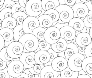 Salt and Pepper Black Swirls on White