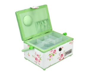 Gutermann Small Basket Roses Design - Green