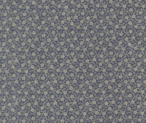 Fabric: Flowering Vine - Mid Blue - 0.1m - 9806-34