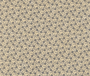 Fabric: Flowering Vine - Tan Blue - 0.1m