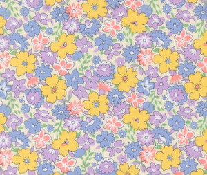 Fabric: 1930's Playtime - Bouncy Floral - Pastel - 0.1m