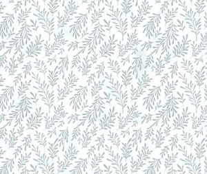 Christmas: Leaves Grey/Silver - 0.1m