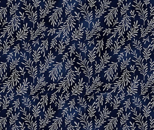 Leaves Midnight/Silver - 0.1m