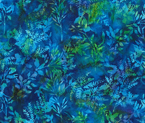 Bali Batik - Leaf Stems Lapis - 0.1m