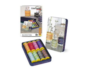 Essential Accessories: Gutermann Deco Stitch Storage Tin with 8 spools