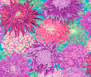 Fabric: Kaffe Fassett Japanese Chrysanthemum Magenta - 0.1m