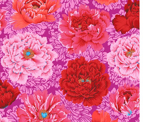 Fabric: Kaffe Fassett Brocade Peony HOT PINK - 0.1m - PWPJ062.HOT