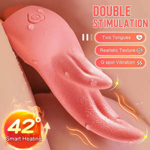 Silicone Tongue Licking Vibrator G-Spot Clitoris Vagina Anal Female Masturbation&hellip;