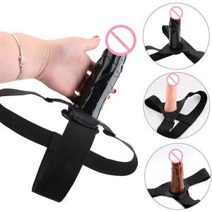 Hollow Strap On Silicone Dildo Realistic Strap On Harness Suction Cup Anal Penis&hellip;