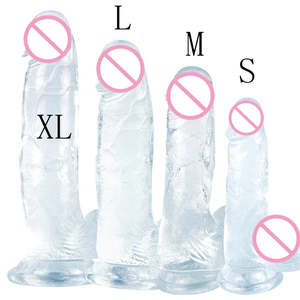Women: Strap On Giant Long Jelly Dildo Penis Sex Toy Women Gay Rubber Dick Unisex