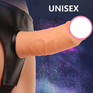 Women: Skin Silicone Realistic Huge Strap-on Dildo UNISEX Panties Suction Cup Penis Dick