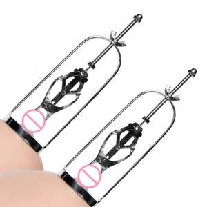 Women: 4 Style Stainless Steel Play Clamps Metal Nipple Clips Breast Trainer Enlarger BDSM for Women