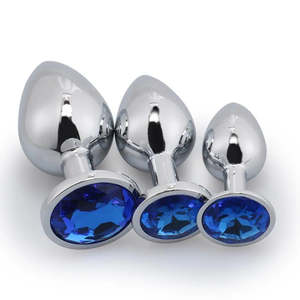 Stainless Steel Dildo Anal Butt Plug Stimulator Sex Adult Toy