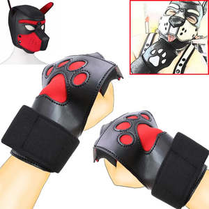 Unisex: BDSM Bondage Slave Dog Paw Gloves Set for Women or Men