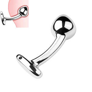 Stainless Steel Prostate Massager Anal Beads Butt Plug Anus Stimulator for Women or Men