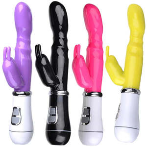 Women Rabbit Vibrators: Rabbits Vibrator Clitoris Stimulator Double G-spot Massager Sex Toys For Women