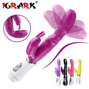 Women Rabbit Vibrators: Rabbit Vibrator Clitoris Stimulator G-spot Massager Adult Sex Toys For woman