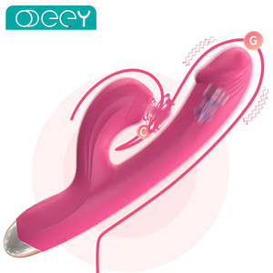 Women Rabbit Vibrators: Silicone Rabbit Vibrator Clit Sucking Stimulator Dildo for Women